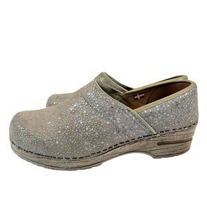 Sanita Alisa Leather Printed Danish Clogs